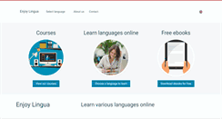 Desktop Screenshot of enjoylingua.com