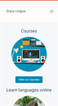 Mobile Screenshot of enjoylingua.com
