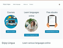 Tablet Screenshot of enjoylingua.com